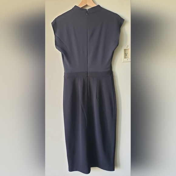 Express Black Pleat-Shoulder Dress - S - Picture 2 of 4